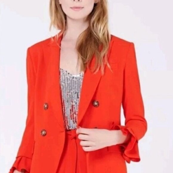 Veronica Beard, Dickey Jacket, Poppy Red, 4
